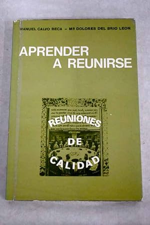 Seller image for Aprender a reunirse for sale by Alcan Libros