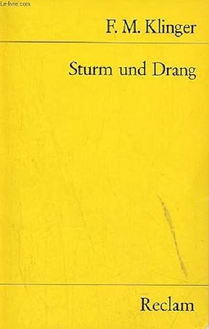 Bild des Verkufers fr Sturm und Drang ein schauspiel - Universal-Bibliothek nr.248/48a. zum Verkauf von Le-Livre
