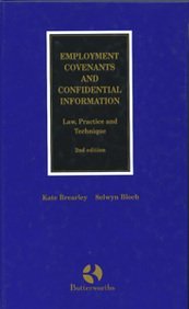 Seller image for Employment Covenants and Confidential Information for sale by WeBuyBooks