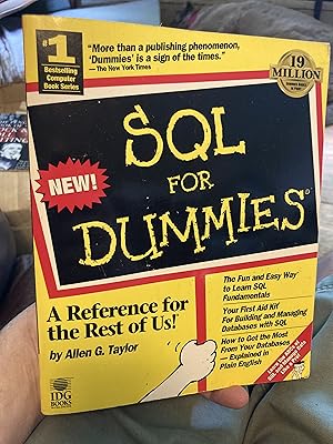 Imagen del vendedor de SQL for Dummies (.for Dummies Computer Book) a la venta por A.C. Daniel's Collectable Books