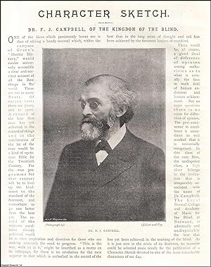 Seller image for Dr. J.F. Campbell of the Kingdom of the Blind : blind educator. An original article from the Review of Reviews, 1898. for sale by Cosmo Books