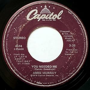 Immagine del venditore per You Needed Me / I Still Wish The Very Best For You [7" 45 rpm single] venduto da Kayleighbug Books, IOBA