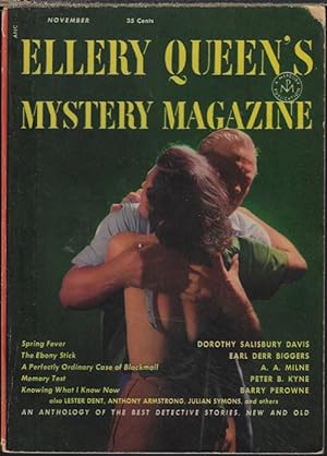 Imagen del vendedor de ELLERY QUEEN'S Mystery Magazine: November, Nov. 1952 a la venta por Books from the Crypt