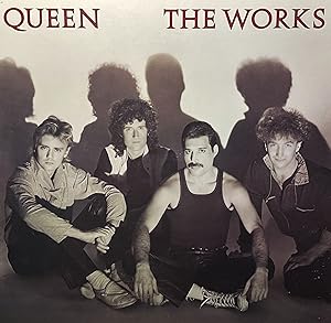 A Record Store Window Advertisement for Queen's 1984 Album "The Works"