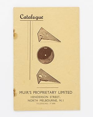 Catalogue. Muir's Proprietary Limited. ['Manufacturers of Wrought Steel Shares | Cast Shares | Di...