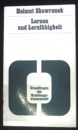 Seller image for Lernen und Lernfhigkeit. Grundfragen der Erziehungswissenschaft; Bd. 9., for sale by books4less (Versandantiquariat Petra Gros GmbH & Co. KG)