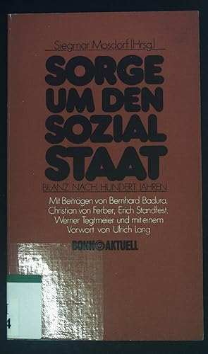 Immagine del venditore per Sorge um den Sozialstaat : Bilanz nach 100 Jahren. venduto da books4less (Versandantiquariat Petra Gros GmbH & Co. KG)