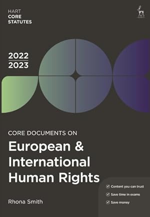 Bild des Verkufers fr Core Documents on European & International Human Rights 2022-23 zum Verkauf von GreatBookPrices