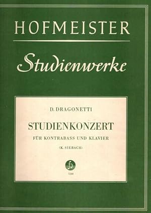 Studienkonzert für Kontrabass und Klavier (K.Siebach); Hofmeister Studienwerke / 7266;