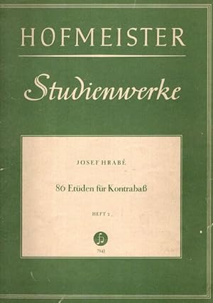 86 Etüden für Kontrabass. Hofmeister Studienwerke / 7143;
