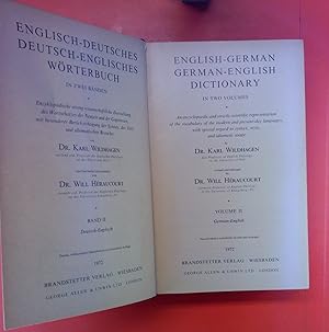 Bild des Verkufers fr English-German / German-English Dictionary - VOLUME II zum Verkauf von biblion2
