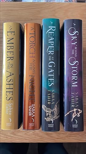 Seller image for An Ember in the Ashes, A Torch Against the Night, A Reaper at the Gates, A Sky Beyond the Storm. Signed, limited, numbered /250 UK first editions, first printings of the first four books in the Ember in the Ashes series. for sale by Signed and Delivered Books
