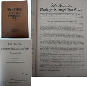 Imagen del vendedor de Gesetzblatt der Deutschen Evangelischen Kirche Ausgabe A (Reich) 1935 / 36 a la venta por Galerie fr gegenstndliche Kunst