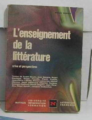 Seller image for L'enseignement de la littrature. Crise et persppectives for sale by Libreria Studio Bosazzi