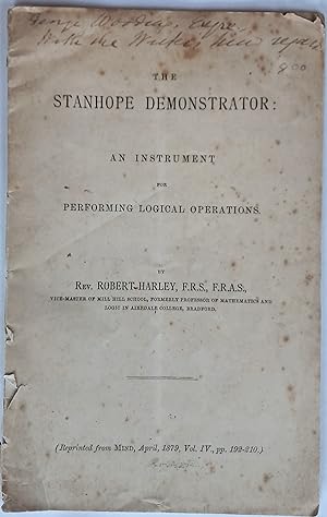 The Stanhope Demonstrator - An Instrument for Performing Logical Operations