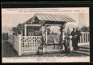 Carte postale Paris, Exposition des Arts décoratifs 1925, Pavillon des Etablissemnt A. Picha