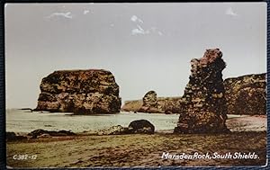 South Shields Vintage Postcard Marsden Rock