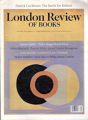 Seller image for London Review of Books, Volume 36, No.21: 6 November 2014 for sale by Dorley House Books, Inc.