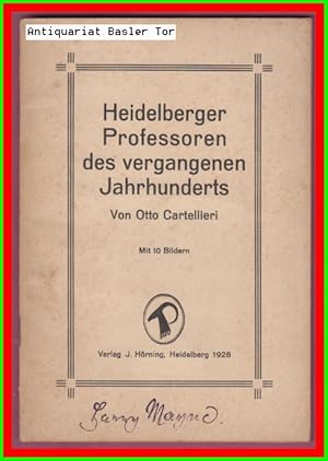 Immagine del venditore per Heidelberger Professoren des vergangenen Jahrhunderts. venduto da Antiquariat Basler Tor