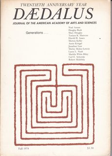 Daedalus - Journal of the American Academy of Arts and Sciences, Fall 1978 - Generations