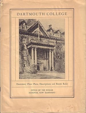 Dartmouth College Dormitory Floor Plans, Descriptions, and Room Rates 1933-1934