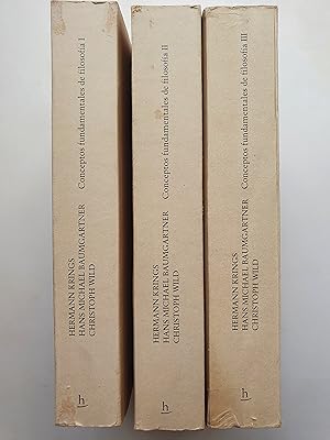 Seller image for Conceptos fundamentales de filosofa. 3 tomos for sale by Avanti con la Guaracha