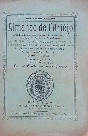 ALMANAC de L'ARIÈJO per l'Annado 1914 - Quinzièmo annado