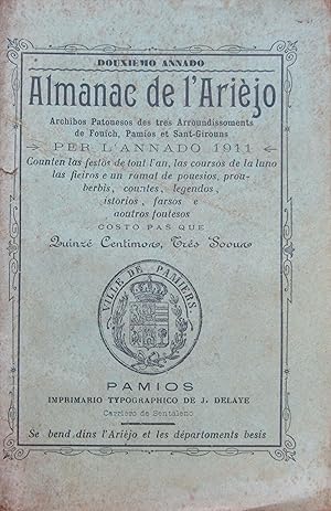 ALMANAC de L'ARIÈJO per l'Annado 1911 - Douzièmo annado