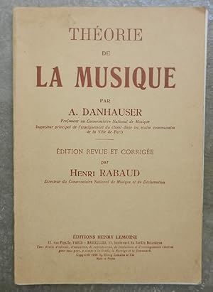 Imagen del vendedor de Thorie de la musique. a la venta por Librairie les mains dans les poches