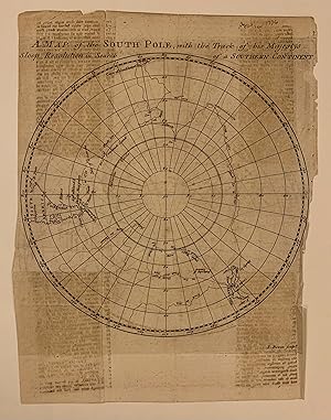 A Map of the South Pole, with the track of his Majestys' Sloop Resolution in Search of a Southern...