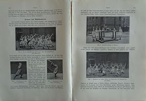 Turnen. Seiten 135-182 aus "Das große illustrierte Sportbuch" vom Verlag J.J.Arnd (Leipzig) 1908....
