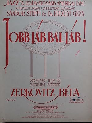 Immagine del venditore per ZERKOVITZ Bla Jobb Lab, Bal Lab ! Piano Chant 1919 venduto da partitions-anciennes