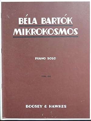 Image du vendeur pour BARTOK Bela Mikrokosmos Vol 3 Piano mis en vente par partitions-anciennes