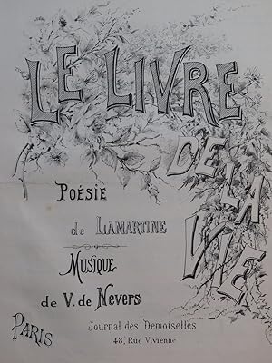 Seller image for DE NEVERS V. Posie de Lamartine Chant Piano ca1890 for sale by partitions-anciennes