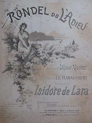 Immagine del venditore per DE LARA Isidore Rondel de l'Adieu Chant Piano ca1895 venduto da partitions-anciennes