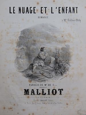 Immagine del venditore per MALLIOT Le Nuage et L'Enfant Chant Piano ca1850 venduto da partitions-anciennes