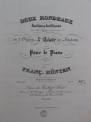 Seller image for HNTEN Franois Deux Rondeaux op 90 No 1 Piano ca1840 for sale by partitions-anciennes