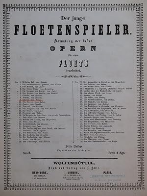 WEBER Oberon Opéra Flûte solo XIXe