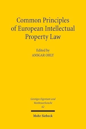 Seller image for Common Principles of European Intellectual Property Law for sale by GreatBookPrices