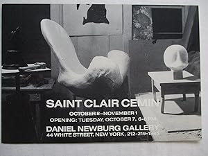 Bild des Verkufers fr Saint Clair Cemin Daniel Newburg Gallery 1986 Exhibition invite zum Verkauf von ANARTIST