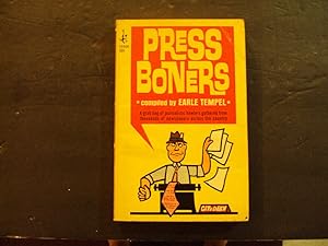 Press Boners pb Earle Tempel 1st Print 1st ed 1/67 Pocket Books