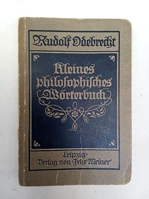 Bild des Verkufers fr Kleines philisophisches Wrterbuch zum Verkauf von Allguer Online Antiquariat