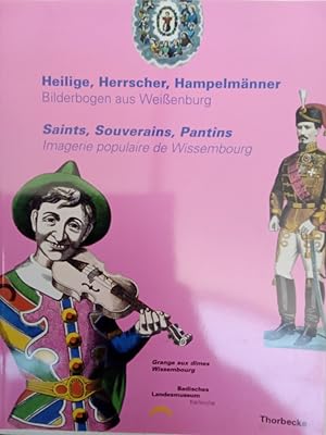 Heilige, Herrscher, Hampelmänner Bilderbogen aus Weißenburg
