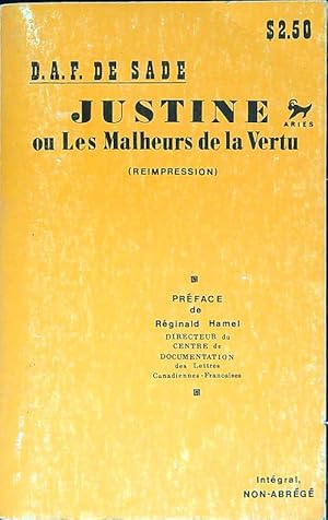 Image du vendeur pour Justine ou Les Malheurs de la Vertu mis en vente par Librodifaccia