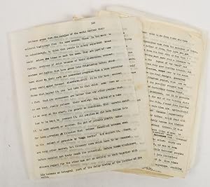 Two Typewritten Manuscripts with handwritten annotations, corrections, changes and additions by R...
