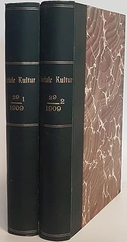 Immagine del venditore per Soziale Kultur: Der Zeitschrift Arbeiterwohl und der Christlich-Sozialen Bltter: NEUE FOLGE: 29. Jahrgang (1909) - in 2 Bnden KOMPLETT. venduto da books4less (Versandantiquariat Petra Gros GmbH & Co. KG)