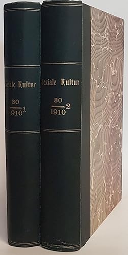 Immagine del venditore per Soziale Kultur: Der Zeitschrift Arbeiterwohl und der Christlich-Sozialen Bltter: NEUE FOLGE: 30. Jahrgang (1910) - in 2 Bnden KOMPLETT. venduto da books4less (Versandantiquariat Petra Gros GmbH & Co. KG)