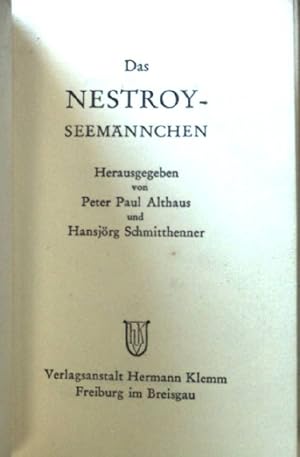 Seller image for Das Nestroy-Seemnnchen. Die Seemnnchen, Band 10 for sale by books4less (Versandantiquariat Petra Gros GmbH & Co. KG)