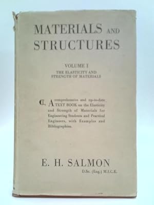 Immagine del venditore per Materials and Structures Vol. 1 - The Elasticity and Strength of Materials venduto da World of Rare Books