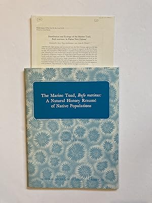 Seller image for THE MARINE TOAD, Bufo marinus: A NATURAL HISTORY A NATURAL HISTORY RESUME OF NATIVE POPULATIONS / Distribution and Ecology of the Marine Toad in Papua New Guinea for sale by Paul Gritis Books